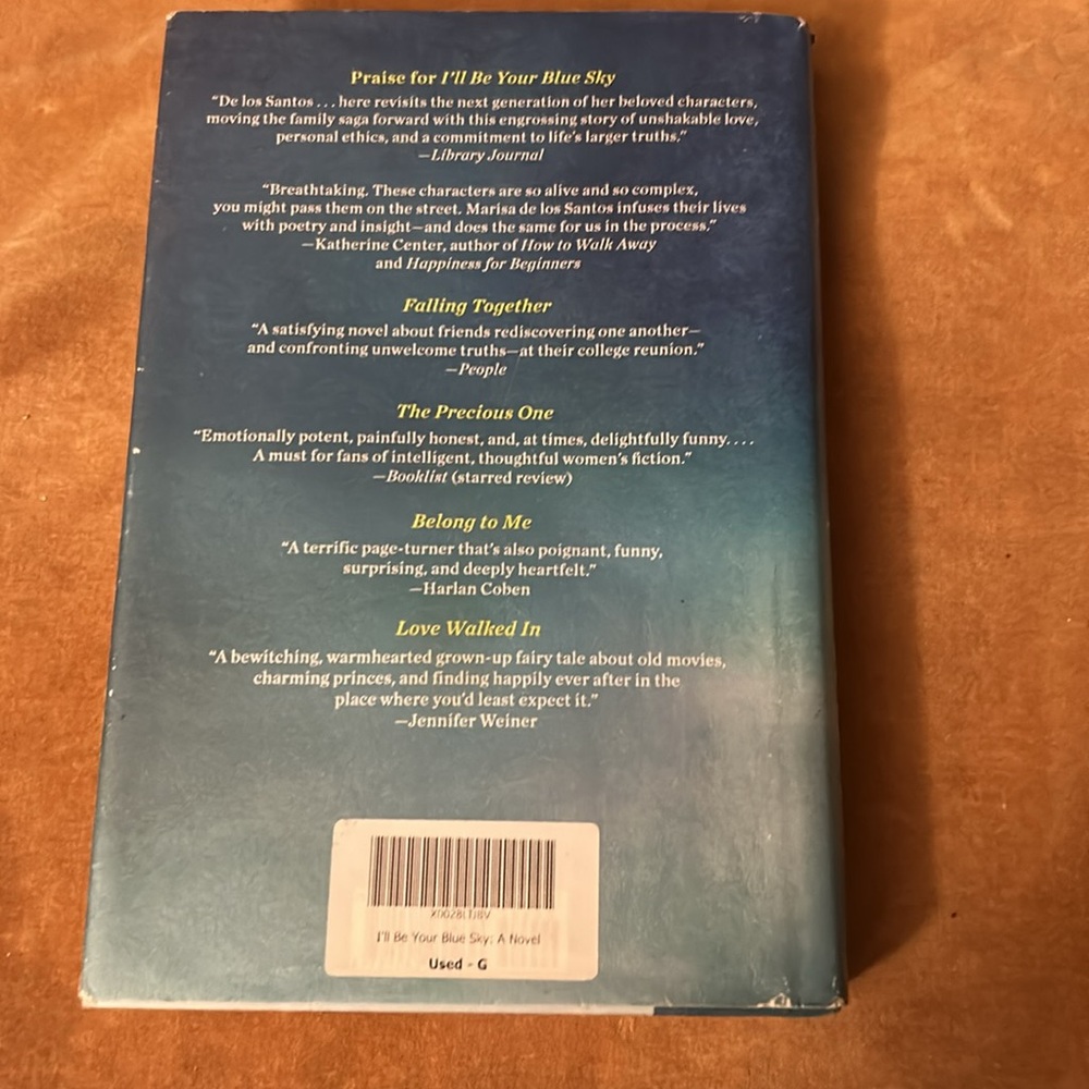 Book I’ll Be Your Blue Sky by Marisa De Los Santos - Picture 2 of 6
